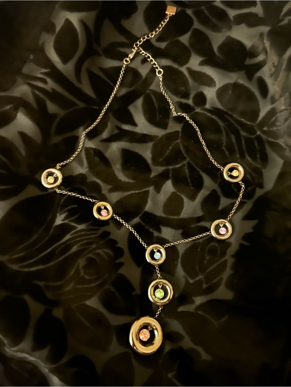 Michael Kors Gold-Tone Multistone Pendant Necklace